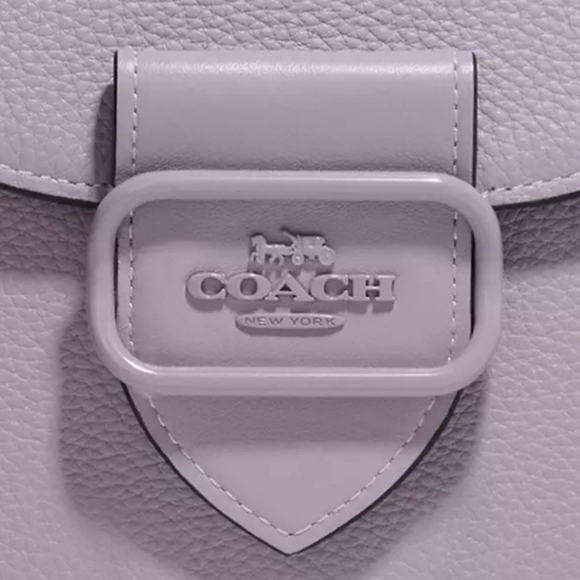 Coach purple Morgan  saddle bag  crossbody - Picture 5 of 7